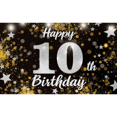thumbnail image 1 of 10th Birthday Banner Backdrop Decorations for Girls 10 Year Old Birthday Party Poster Rose Gold Ten Birthday Photo Sign Props, 1 of 4
