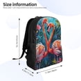 thumbnail image 4 of Fuzoiu Romantic Flamingo Pair Print Laptop Backpack,Work Business Backpacks, Large Capacity Nurse Bag College Bookbag for School, Waterproof Casual Daypack for Travel, 4 of 8