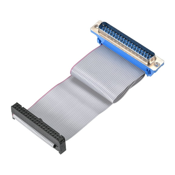 IDC Wire Flat Ribbon Cable DB37 Male to FC-40 Female Connector 2.54mm Pitch 20cm Long