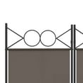 thumbnail image 6 of vidaXL 4-Panel Room Divider Black 63"x78.7" Fabric, 6 of 211