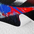 thumbnail image 5 of Erosebridal Cartoon Football Twin Quilt Set, Red Blue Splatter Twin Coverlet Set for Boys and Girls, 2-Piece, 5 of 7