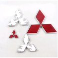 thumbnail image 3 of Mitsubishi Front Rear Red Badge Logo Car Emblem - Ready Stock, 3 of 3
