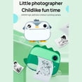 thumbnail image 2 of Kids Camera Instant Thermal Printer 2.4 Inch Screen Dual Camera Support Timer Shooting 1080P Video Recording Thermal Inkless Printing with 3 Rolls White Print Paper Toddler Learning Toy Birthday Gift, 2 of 9