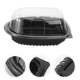 thumbnail image 3 of 6PCS Disposable Food Box with Clear Lid Restaurant Take Out Food Containers, 3 of 6