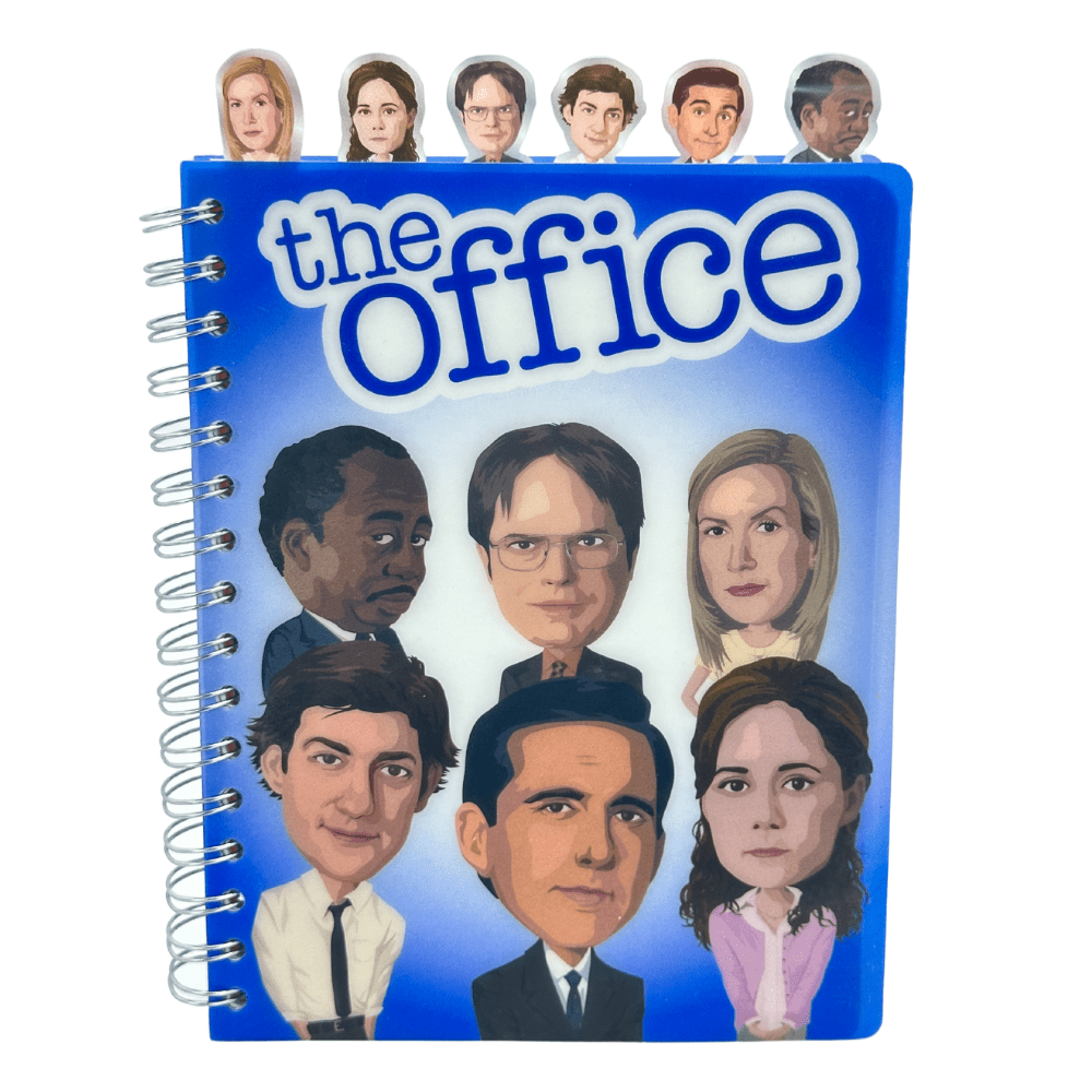 The Office Journal Spiral Notebook with Character Tabs for Adult Teen