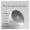 thumbnail image 2 of Round Floor Thermostat with LCD Mirror Screen Smart WiFi Heating Thermostat Temperature Controller ,Easy to Install, 2 of 5