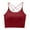 Wine, variant on Summer Fashion Plus Size Sports Bras for Women 2025 Hanging Neck Beautiful Back Suspender With Chest Pad Tube Top Bottom Wrap Top Up to 65% off!