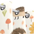 thumbnail image 3 of Hedgehogs Leaves Black Out Curtains 84 Inch Length Curtains for Sliding Glass Doors Bedroom Living Room 2 Pack, 3 of 6