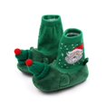 thumbnail image 2 of Otqutp Children Crib Shoes Christmas Booties Soft Baby Santa Winter Warm Slippers Snow Boots Crib Shoes Soft Bottom Warm Socks (Green,12-18 Months), 2 of 8