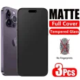 thumbnail image 1 of For iPhone 11 12 13 14 15 16 17Plus Glass Fillm Matte Tempered Glass Full Cover Anti Spy Screen Protector Repair Mobile phone, 1 of 6