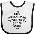 thumbnail image 3 of Inktastic My Little Heirloom Tomato Picked Fresh from the Garden Boys or Girls Baby Bib, 3 of 4
