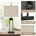 thumbnail image 6 of NATYSWAN Modern Table Lamps for Set of 2, USB A+C Charging, 3 Colors Changeable for End Tables, Night Stand Lamps for Bed Side Guest Room Office Reading, 6 of 8