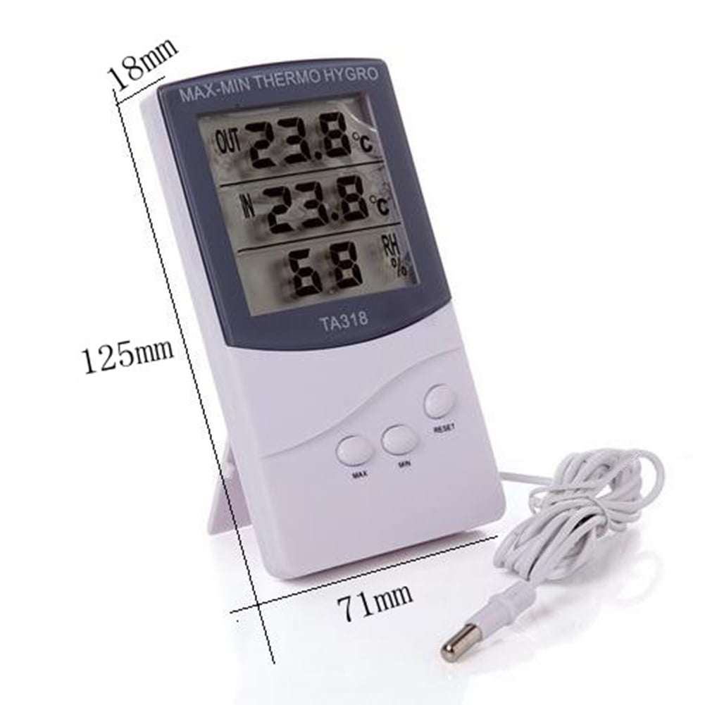 Kicode Indoor Outdoor Digital Hygrometer Humidity Temp Thermometer Temperature Meter
