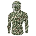 thumbnail image 5 of Htigea Women's Camo Hoodie UPF 50+ Long Sleeve Lightweight Summer Fishing Shirts with Face Mask Outdoor Rash Guard Tops O Multicolor XXL, 5 of 7