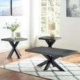 thumbnail image 4 of Harris Ebony Finish Wood Pedestal End Table, 4 of 4