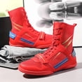 thumbnail image 5 of [Combat Wrestling Sneakers] Men's and Women's Sneakers - Breathable High-Top Combat Wrestling Shoes - Boxing Shoes for Training, Competition, Outdoor Professional Anti-Slip Wear, 5 of 8