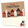 Personalized City Neighborhood Folded Holiday Greeting Card
