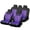 Purple, variant on 4pcs Car Seat Covers Full Set Front Split Rear Bench For Car Universal Cloth SUV Sedan Van Automotive Interior Covers Gray