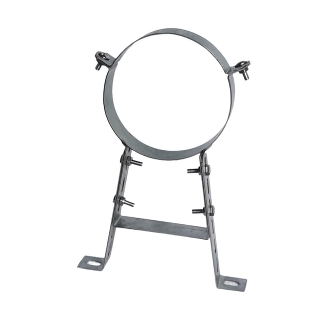 jesticaly Support en Acier Inoxydable Durable pour Cheminée Facile et Stable Argenté Dia 20cm