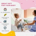 thumbnail image 3 of Qaba Baby Rocking Horse Elephant Rocking Chair Toddler Rocker Toy with Sound Wooden Base Seat Safety Belt for 1.5-3 Year Old, Gray, 3 of 9