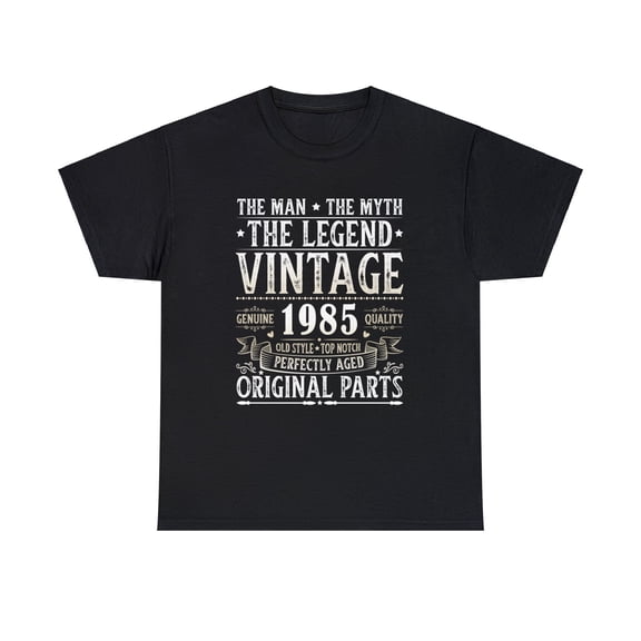 Vintage 1985 TShirt Men Limited Edition BDay 1985 Birthday Mens T Shirts Plus Size Big and Tall