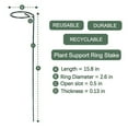thumbnail image 4 of Everyday Low Prices Products - Plant Climbing Frame, Metal Iron Garden Support Pole, Sturdy Plant Stand for Vines And Flowers, Indoor Outdoor Use, Easy Installation, 40cm Height, 4 of 6