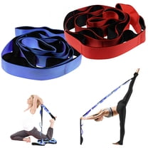 BESTSKY 2Pcs Stretching Strap,Non-Elastic Exercise Bands Resistance,Stretch Straps with Loops for Yoga,Pilates,Rehab,Fitness,Strength Training,Colormixing1