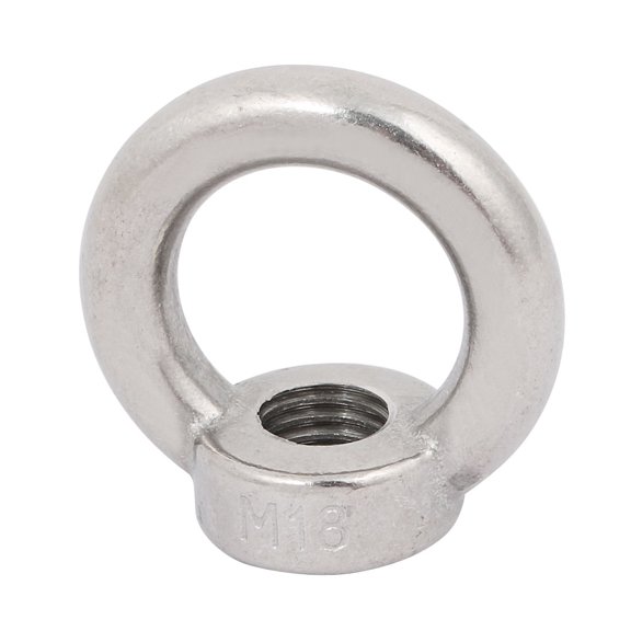 Unique Bargains M18 Female Thread 304 Stainless Steel Ring Shaped Lifting Eye Bolt Nut