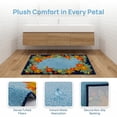 thumbnail image 3 of Unique Bargains Modern Printed Soft Absorbent Shaggy Bath Mat Non Slip Blue 32" x 20", 3 of 5