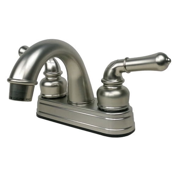 Laguna Brass 2001BN RV/Mobile Home Two Handle Non-Metallic Centerset Lavatory Faucet Brushed Nickel Finish