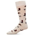 thumbnail image 4 of MeMoi Men's Rodeo Cowboy Bamboo Blend Novelty Crew Sock - Boys - Male, 10-13, Ivory, 4 of 6