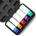 thumbnail image 1 of MIXPOWER 5 Pieces 1/2" Drive Wheel Protector Impact Socket Set, CR-MO, Metric/SAE, Thin Wall Deep Impact Socket Set, 6 Point, Color-Coded,, 1 of 7