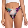 thumbnail image 1 of Fotbe Modern Abstract Colorful Skull B Tanga Sin Costuras para Mujer con Estampado – Panties Invisibles, Transpirables y Cómodos para Uso Diario-Small, 1 of 6