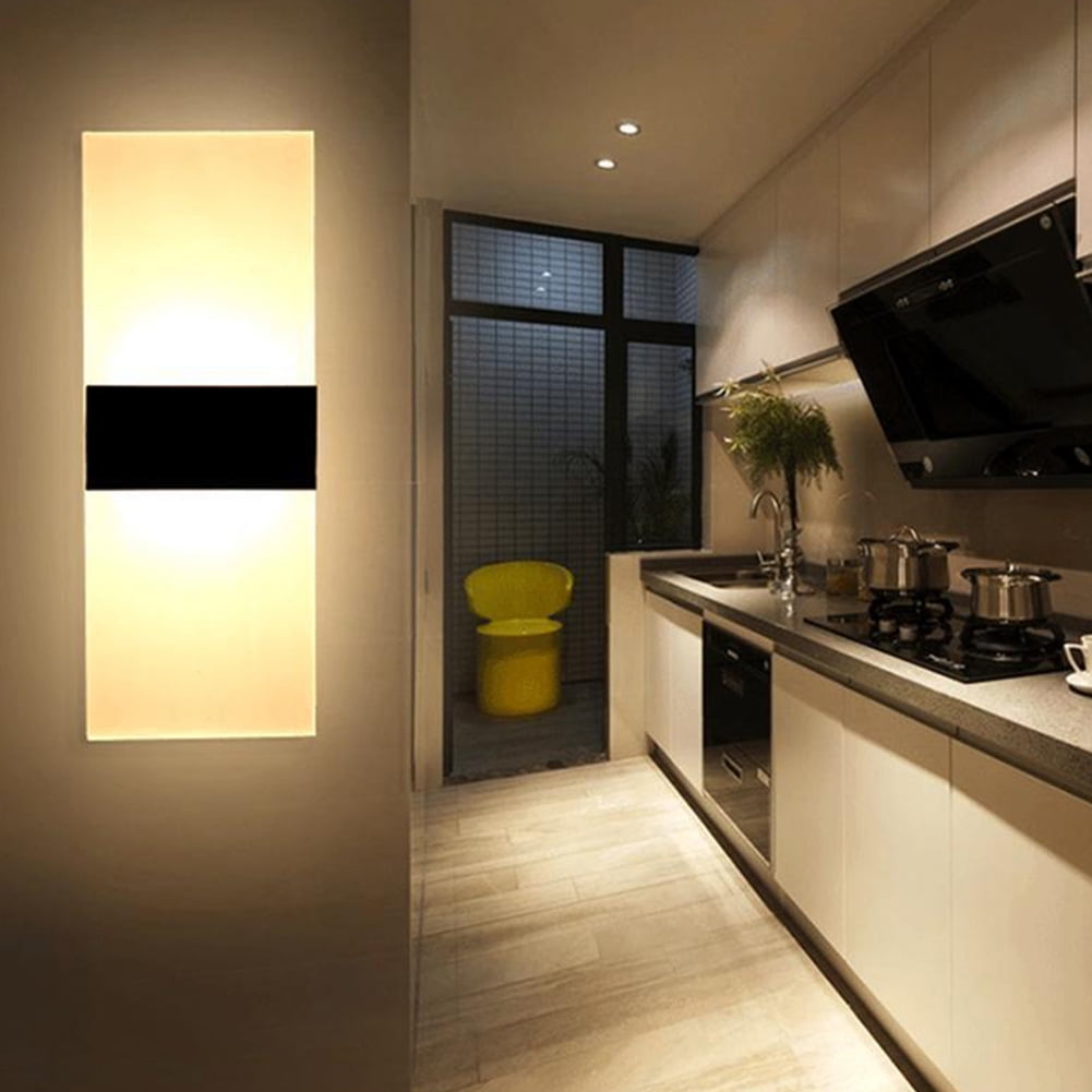Modern LED Wall Lighting Up Down Cube Indoor Outdoor Bedroom Sconce Lamp Fixture