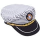 thumbnail image 4 of 1pc Sombrero de Capitán Marino Gorra de Rayas Azules Cosplay Sombrero de Capitán Adulto Estilo Manian para Adultos (Adultos 58cm Ajustable), 4 of 6