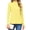 Bright Yellow, variant on Womens Mock Turtleneck Long Sleeve Shirts Tunic Tops Women Plain Thermal T-Shirts