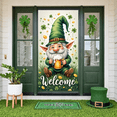 thumbnail image 6 of Green Clover Home Banner Black Plaid Plaid Backdrop Rustic Wooden Sweet Home Lettering Clover Display for Home Decoration St. Patrick's Day Living Room, 6 of 9