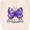 thumbnail image 3 of Inktastic Colorado State Butterfly and Flowers Toddler Sweatshirt, 3 of 4