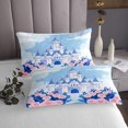 thumbnail image 3 of Erosebridal Romantic Rose Coverlet Set Queen, Blue Castle 02, Girls Kids, 3 of 5