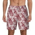 thumbnail image 2 of Picia Orchids Flowers pattern Mens Swim Trunks with Compression Liner Stretch Beach Shorts Quick Dry with Zipper Pockets No-Chafing Board Shorts-Medium, 2 of 9