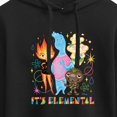 thumbnail image 3 of Elemental - Its Elemental - Juniors Cropped Pullover Hoodie, 3 of 5