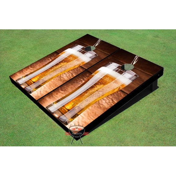 Pilsner Beer Theme Cornhole Boards