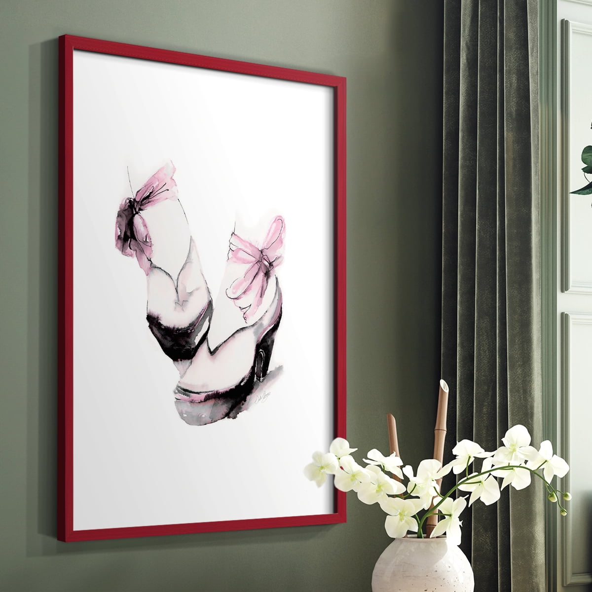 Ballet Platform in Paper Solid Wood 11 x 14 Framed Print