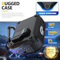 thumbnail image 3 of Funda Rígida con Cierre de Seguridad y Apertura Automática para AirPods Pro 1ª y 2ª Generación Protección Completa Anti-Golpes Negro, 3 of 7