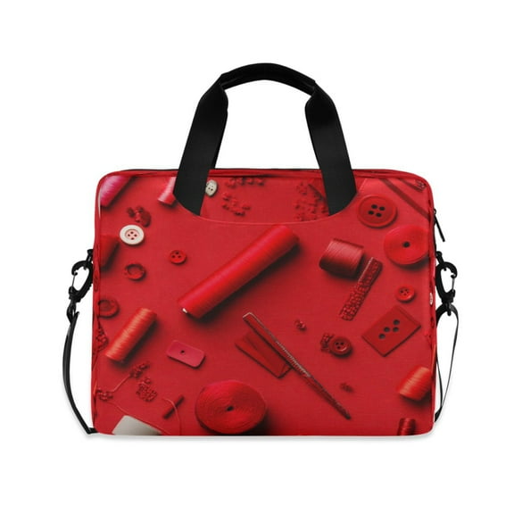 16" Laptop Tote Bag Laptop Sleeve Case Computer Briefcase for Work & Travel Red Sewing Supplies