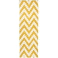 thumbnail image 5 of SAFAVIEH Cambridge Kaitlyn Zig Zag Stripes Wool Runner Rug, Gold/Ivory, 2'6" x 8', 5 of 10