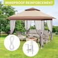 thumbnail image 5 of 12x12 Outdoor Gazebo,Gazebo Canopy with Mosquito Netting,Outdoor Steel Frame Gazebos for Patio Garden Backyard Lawn Deck, 5 of 9