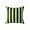 Green, variant on Dongrere Striped Outdoor Throw Pillow Cover, Weather Resistant Decorative Cushion Cover, Decorative Cushion for Garden Patio, 17.7 Inch, Yellow