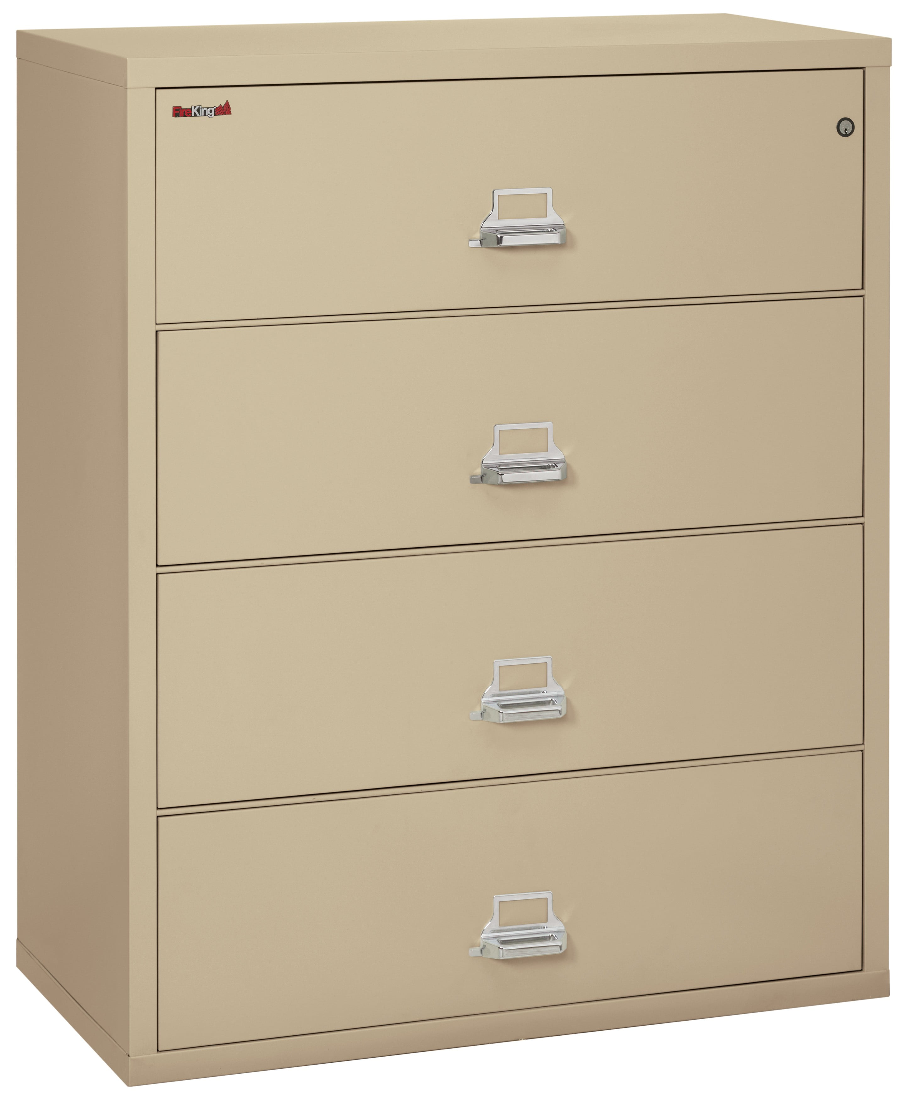 Fireking 4 Drawer 44 Wide Classic Lateral File Cabinet Parchment