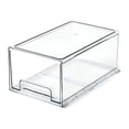 thumbnail image 1 of Food Container with Easy Grip Base Stackable Pull Out Storage Box for Shelves Countertops Freezer, 1 of 2